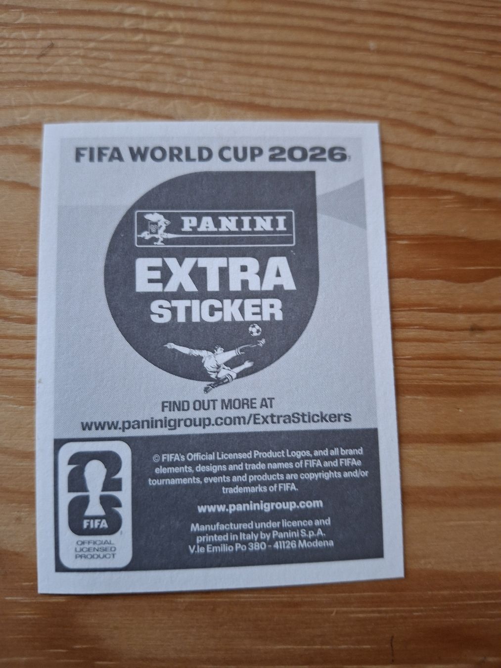 Panini Carte collezionabili: Panini FIFA World Cup 2026 Extra Sticker Doku – Nuovo e nell'imballaggio originale da Herzogenbuchsee venduto da marisav176 1