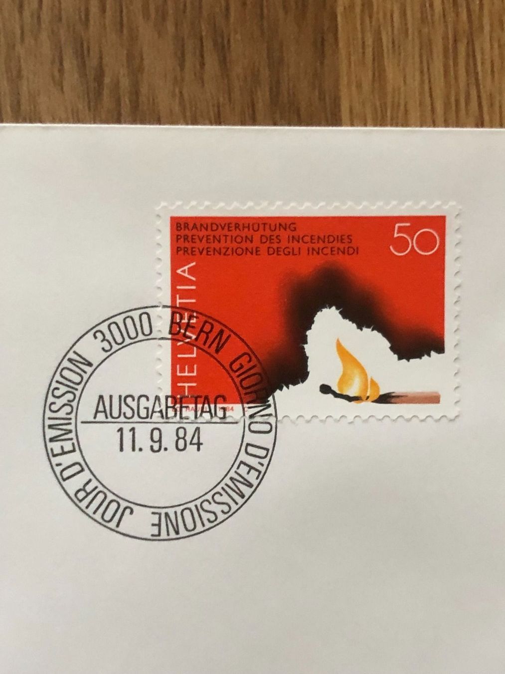 Alle Briefmarken: FDC Brandverhütung 11.9.84 – Neu (gemäss Beschreibung) aus Landquart von interesse63 1