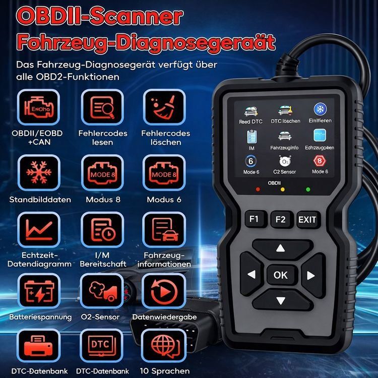 Alle Werkzeuge: OBD2 Diagnosegerät Profi OBD Fehlercode Löschen Universal – Neu (gemäss Beschreibung) aus La Conversion von Bloublou 1