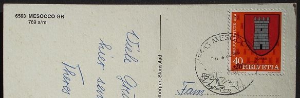 Cartoline postali: MESOCCO GR – Usato da Jona venduto da philajona 1