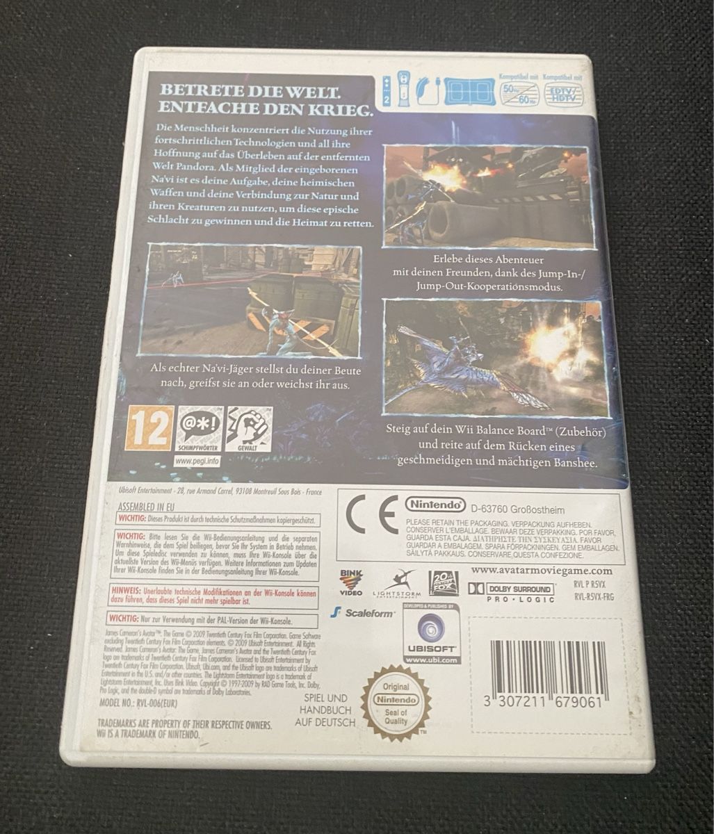 Nintendo Giochi: Nintendo Wii Avatar das Spiel – Usato da Opfikon venduto da Luis144 1