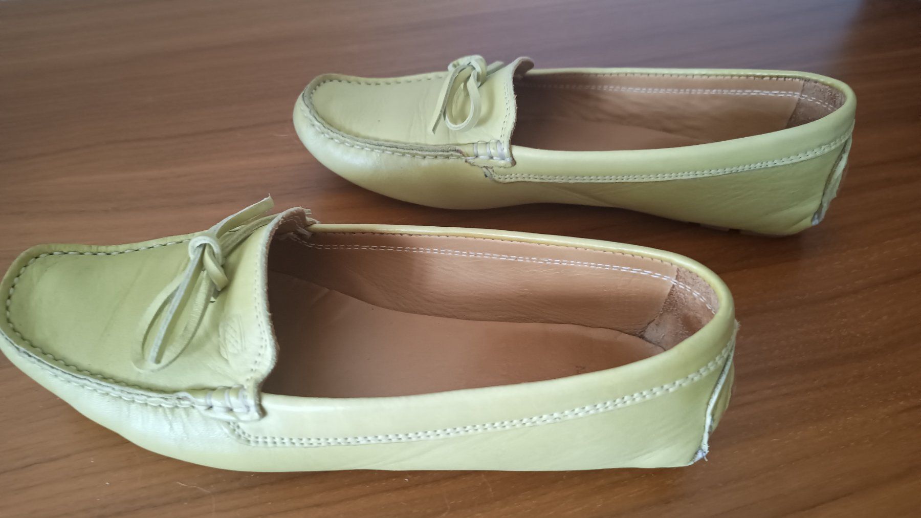 Navyboot Scarpe da donna: Navyboot Lederschuhe, hellgrün – Usato da Zürich venduto da jona8859 2