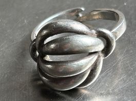 Silberring Knotenring, Vintage Stil (Grösse 55)