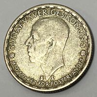 1 Krona - Gustaf V -  Schweden - 1946   (Silber .400)