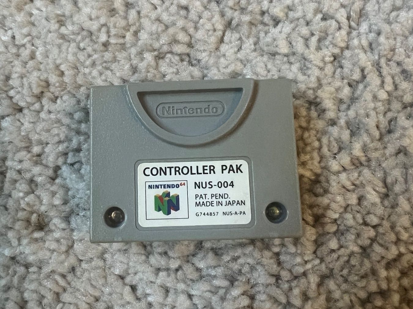 Nintendo Spiele: Controller Pak für Nintendo 64 N64 – Gebraucht aus Winkel von RiMa95