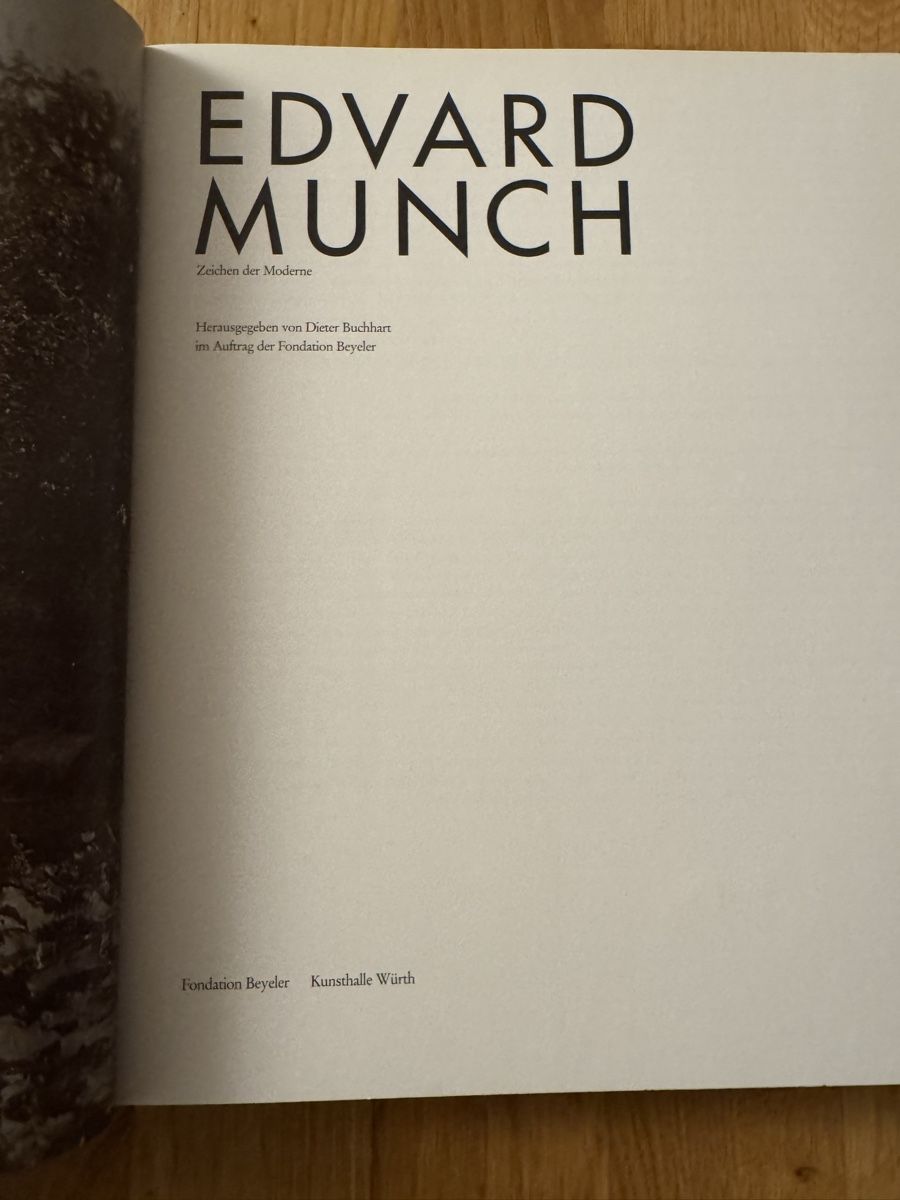 Bücher: Katalog Edvard Munch Zeichen der Moderne Beyeler 2007 – Neu (gemäss Beschreibung) aus Zürich von wtpooh 3