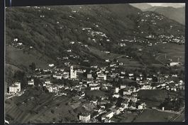 AK Agno, Panorama, Fliegeraufnahme