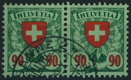 1924 - Wappenschild - Abart - gestempelt