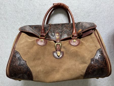 Sac de voyage en cuir, El Charro, vintage.