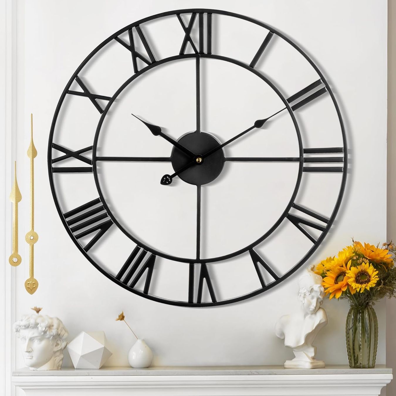 Stand- & Wanduhren: Wanduhr lautlos Schwarz 60 cm – Neu und originalverpackt aus Nuglar von SaleRitter 1