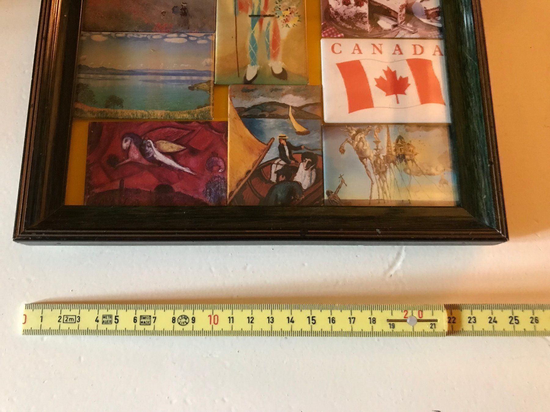 Wandtafeln: Tableau avec plaquettes souvenir aimanté – Gebraucht aus Ste-Croix von BuffetSC 2