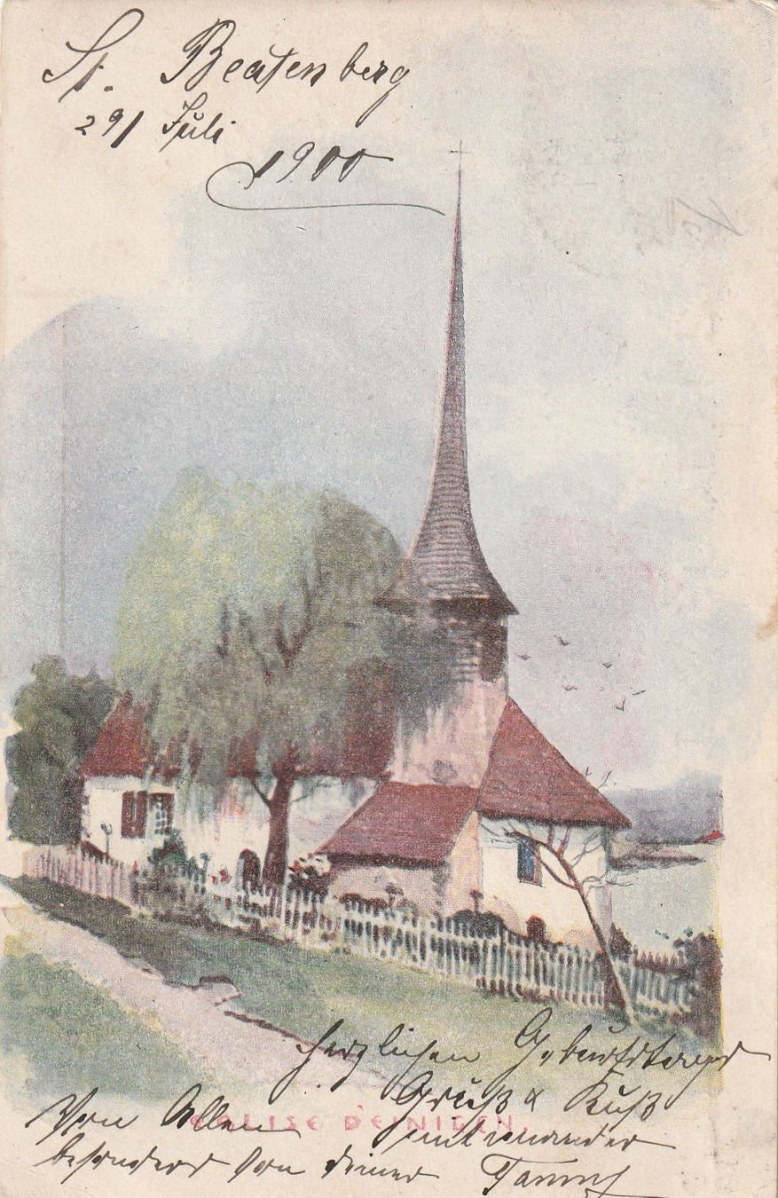 Cartoline postali: BE - Beatenberg - Künstlerkarte 1900 – Usato da uttwil venduto da Koehlerfred