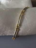 750/--- Gelb/Weissgold Armband Goldschmiedearbeit