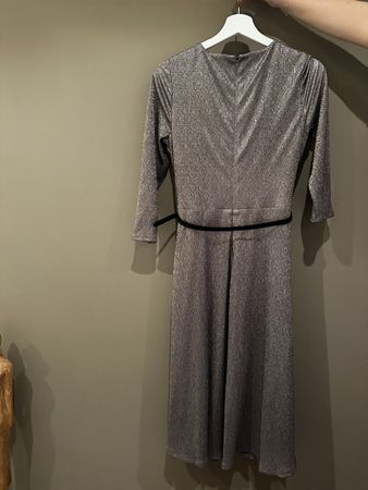 Abendkleid silber Schimmer von Ralph Lauren