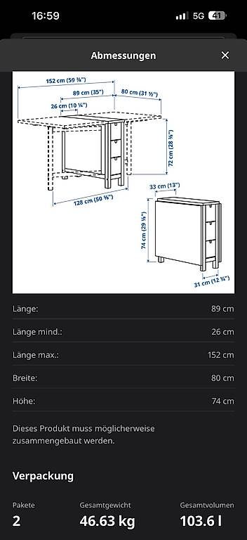 Ikea Tische: IKEA Klapptisch – Gebraucht aus Killwangen von dij_n8lv 2