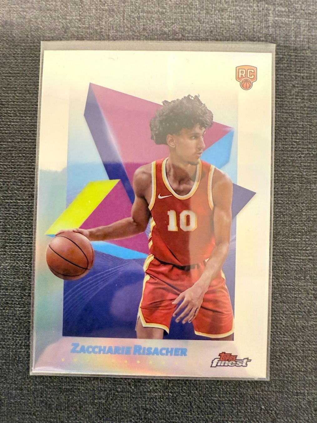Topps Carte collezionabili: Topps fines Zaccharie Risacher NBA RC Refractor – Usato da Burgdorf venduto da Sports_Cards_3400