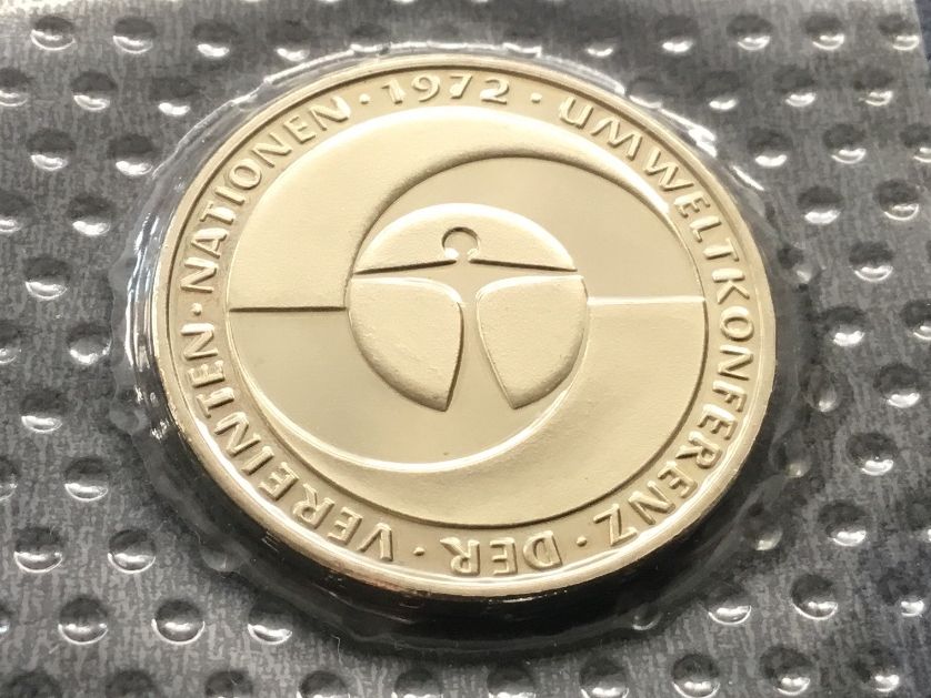 Tutti le monete: 5 DM Umweltkonferenz 1982 F – Nuovo e nell'imballaggio originale da St. Margrethen SG venduto da alfapeugeot10