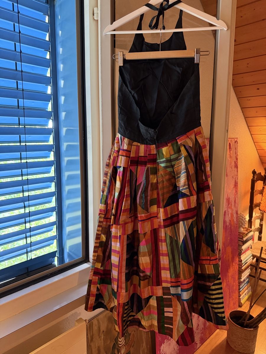 Kleider: Dresshalterneck Black Colorful Patchwork – Gebraucht aus Zürich von BettinaMarie2308 6