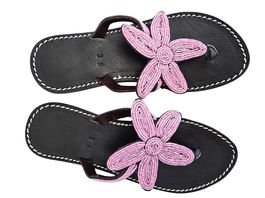 Handgemachte Leder-Sandalen - Rosa 38