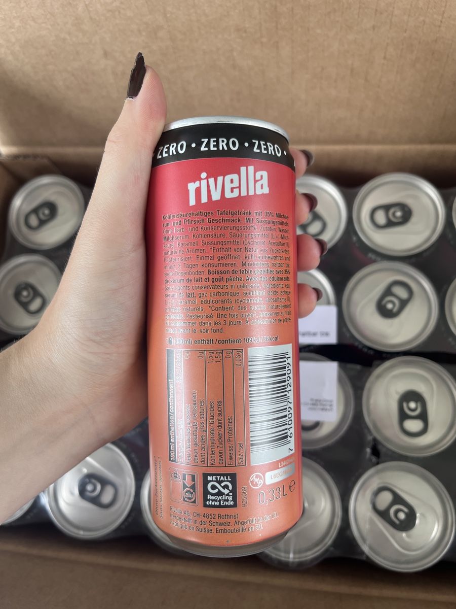 Rivella Altro per la casa: Rivella Peach Zero in Dosen – Nuovo e nell'imballaggio originale da Nussbaumen AG venduto da c.4 1