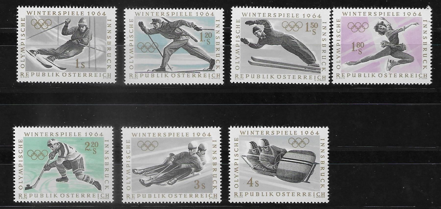 Tous les timbres: 1963 Mi. 1136-1142** MNH postfrisch – Neuf avec emballage d'origine à Ettingen par Kartenplanet