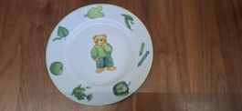 Teller mit Bär Motiv, Kinderteller, Vintage Geschirr 🐻🎨🍎