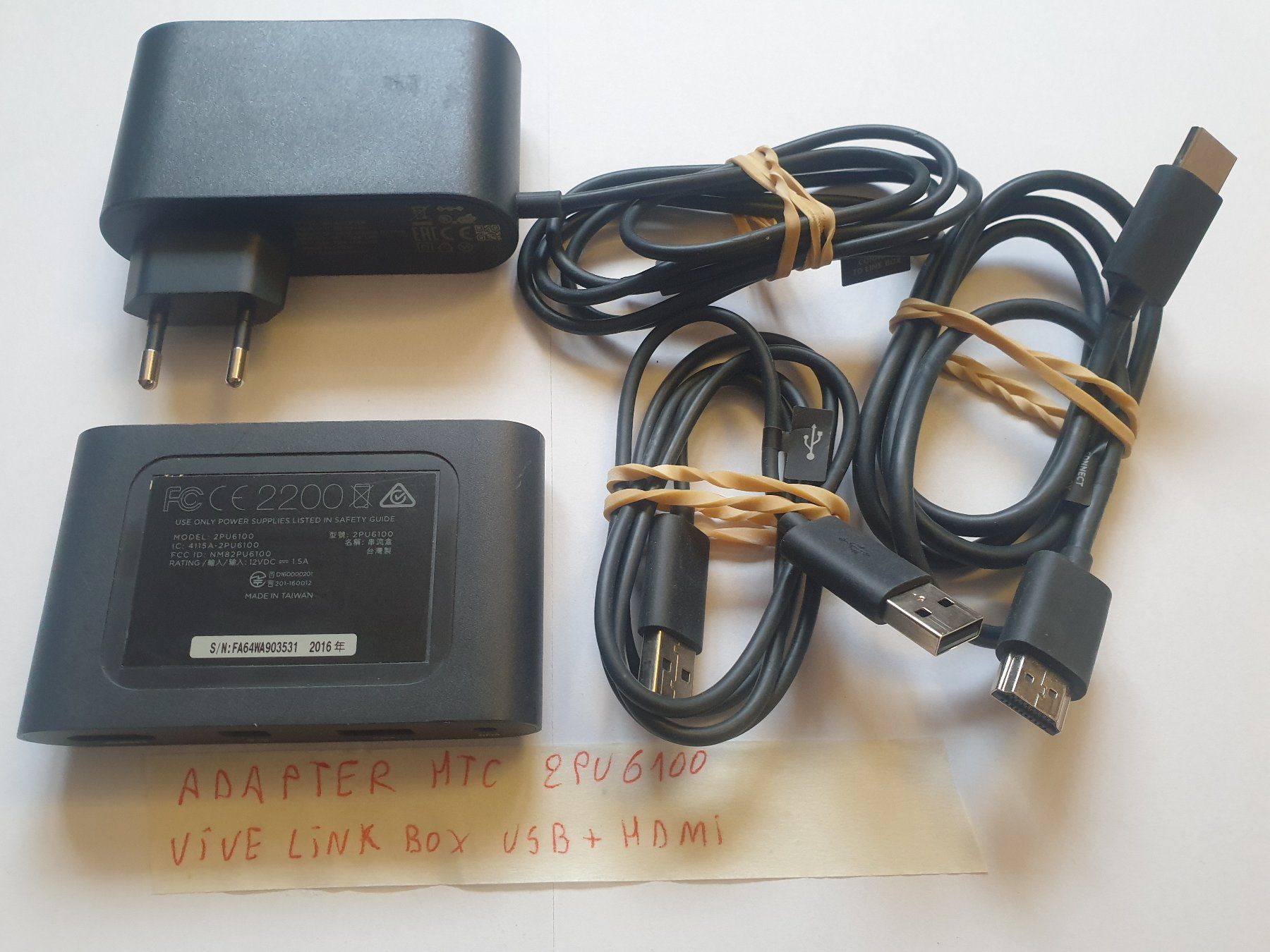 Unità & Adattatore: Adaptater HTC 2PU6100 Vive Link Box HDMI + USB – Usato da Moudon venduto da Amaroli7 2
