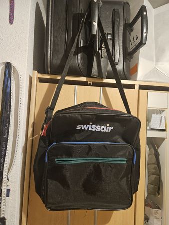 Overnightbag Swissair, sehr retro, 40 Jahre her