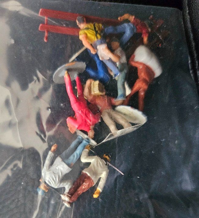 Preiser Modellini di ferrovie: Preiser Figuren 9 Arbeiter HO 1:87 – Usato da Kaiseraugst venduto da Carkos 1