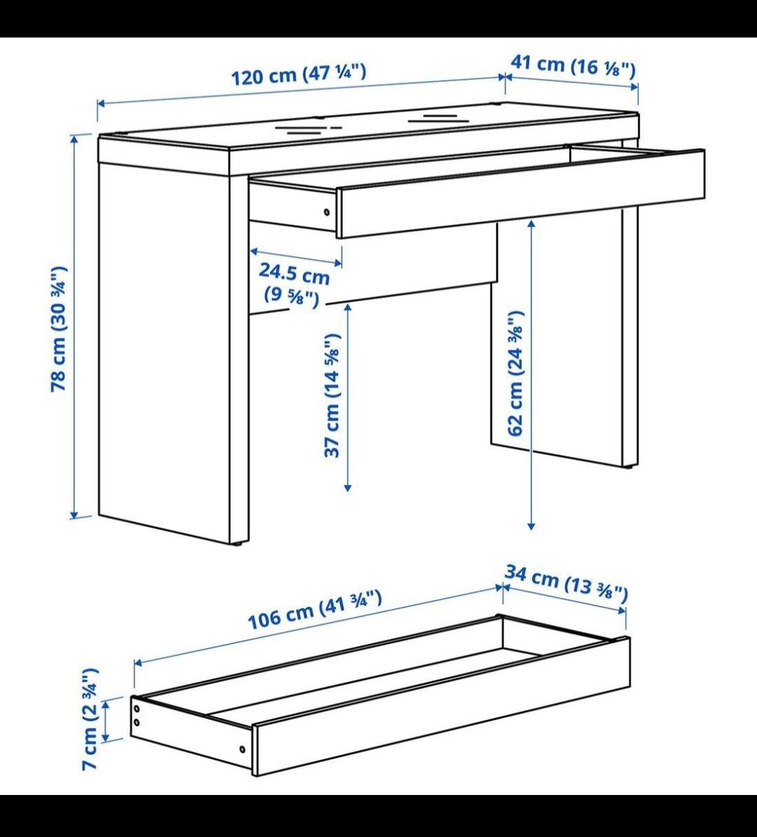 Ikea Coiffeuses: IKEA Malm Frisiertisch – D'occasion à Niederhelfenschwil par usa001 4