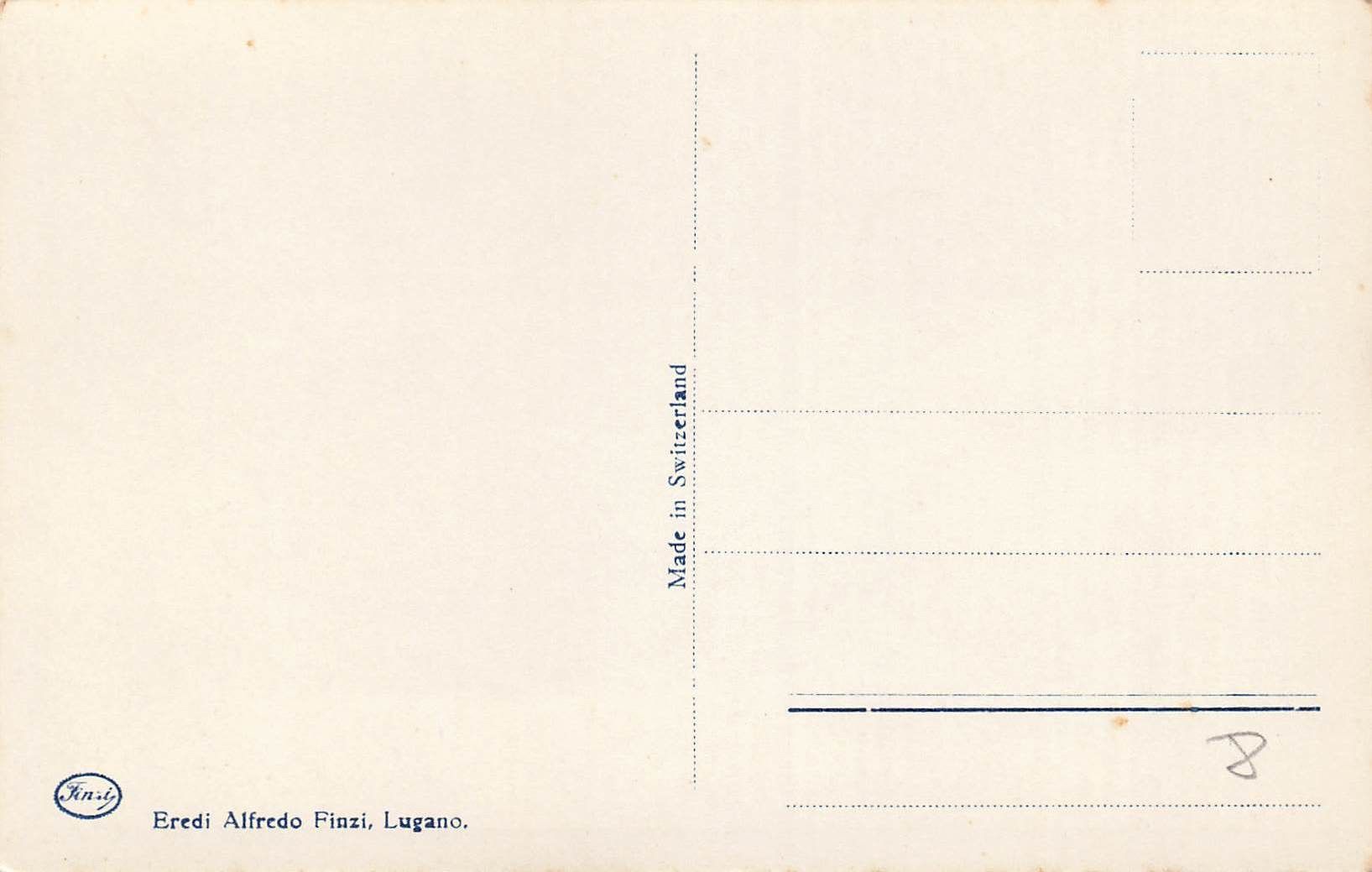 Cartoline postali: Melano (TI) Chiesa parrocchiale e campanile – Usato da Biasca venduto da Blenio71 1