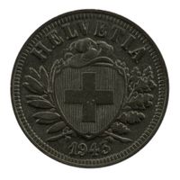 Schweiz / Suisse - 2 Rappen - 1943
