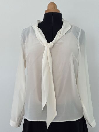 Edle Schluppenbluse von Uta Raasch aus Seide Gr. 40