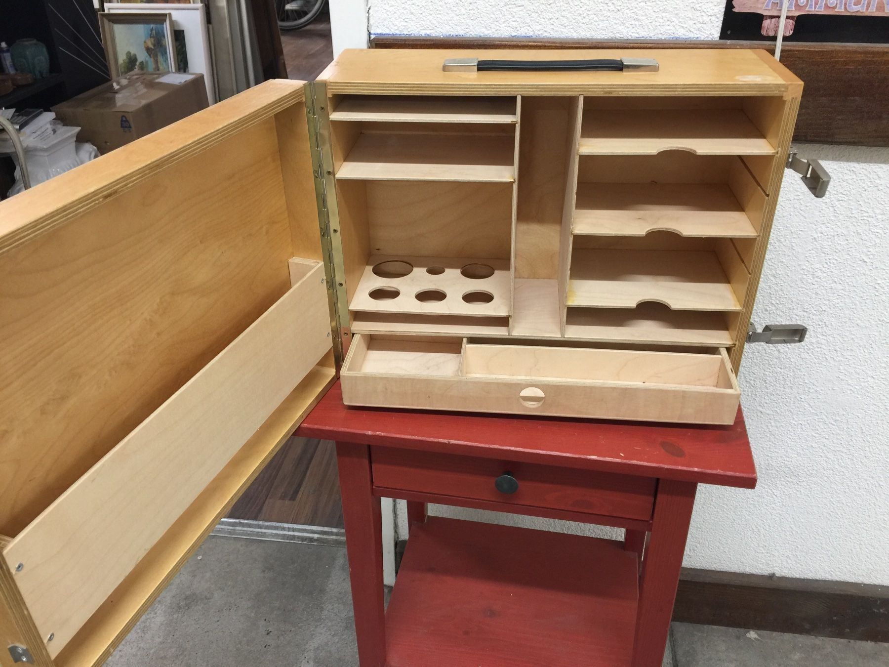 Casse di trasporto: ORGANIZER/KLAPPKISTE/TRAGBAR AUS HOLZ – Usato da Dietikon venduto da brocki-eyra 2