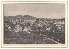 HERISAU, 2 HOLZSTICHE 1885 UND 1895