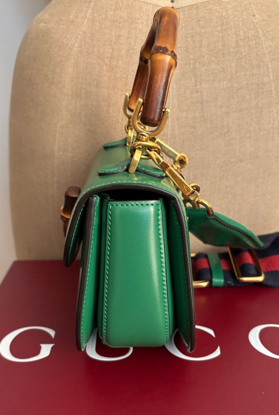 Gucci Borse da donna: GUCCI Mini sac vert Bamboo 1947 – Usato da Zürich venduto da Libraco 3