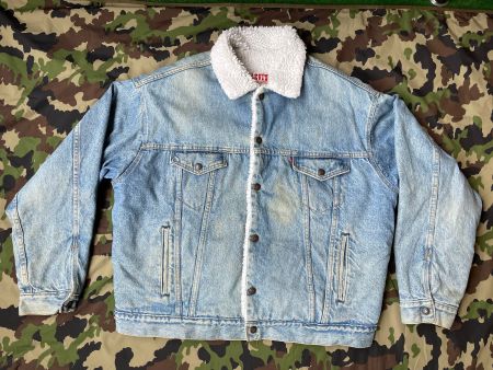 Vintage Levis's Jacket Sherpa Fleece lined Sz XL