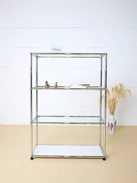USM Scaffali: USM Sideboard / Regal mit Glastablar, Lieferung möglich – Usato da Meinisberg venduto da atelier_TILIJA 1