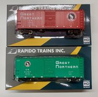 2x Rapido Great Northern 40‘ Boxcar