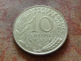 FRANCE  10 Centimes  1989  (P)