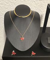 Set bijoux Libellule Rouge NEUF / Schmuckset Libelle NEU