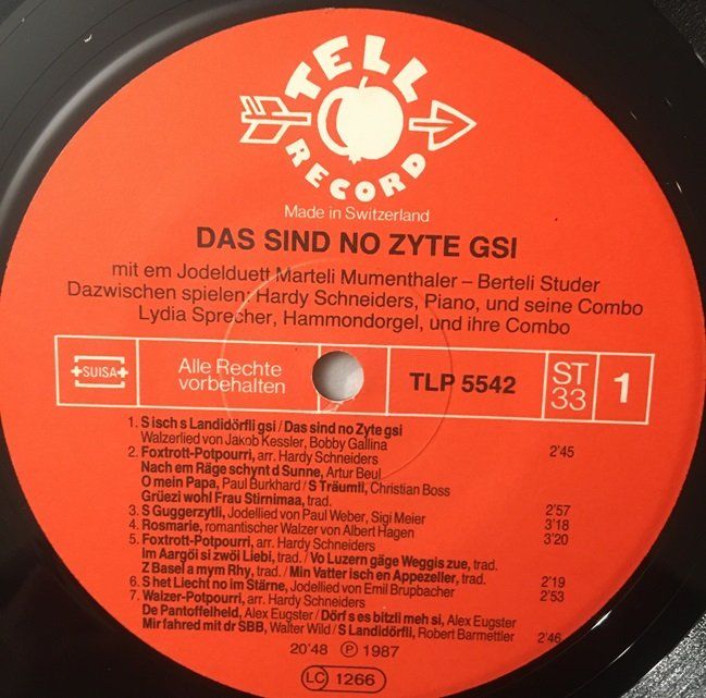Dischi in vinile: Jodelduett Marteli Mumenthaler / Berteli Studer (LP) – Usato da Grüningen venduto da azulmarron 2