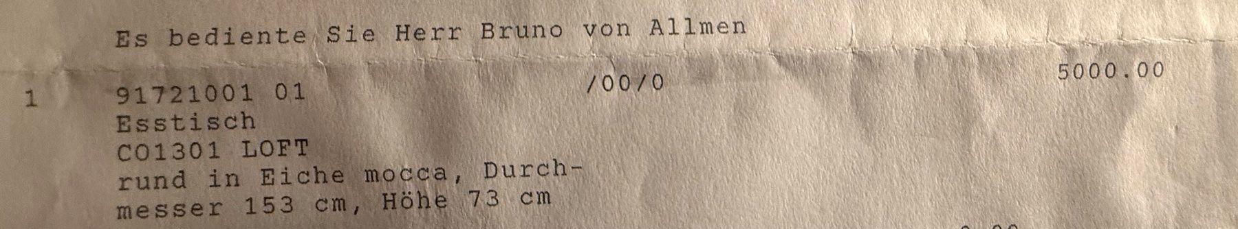 Tavoli: Loft - Eichenholz Esstisch Rund (massiv) – Usato da Biberist venduto da ber_76bn 3