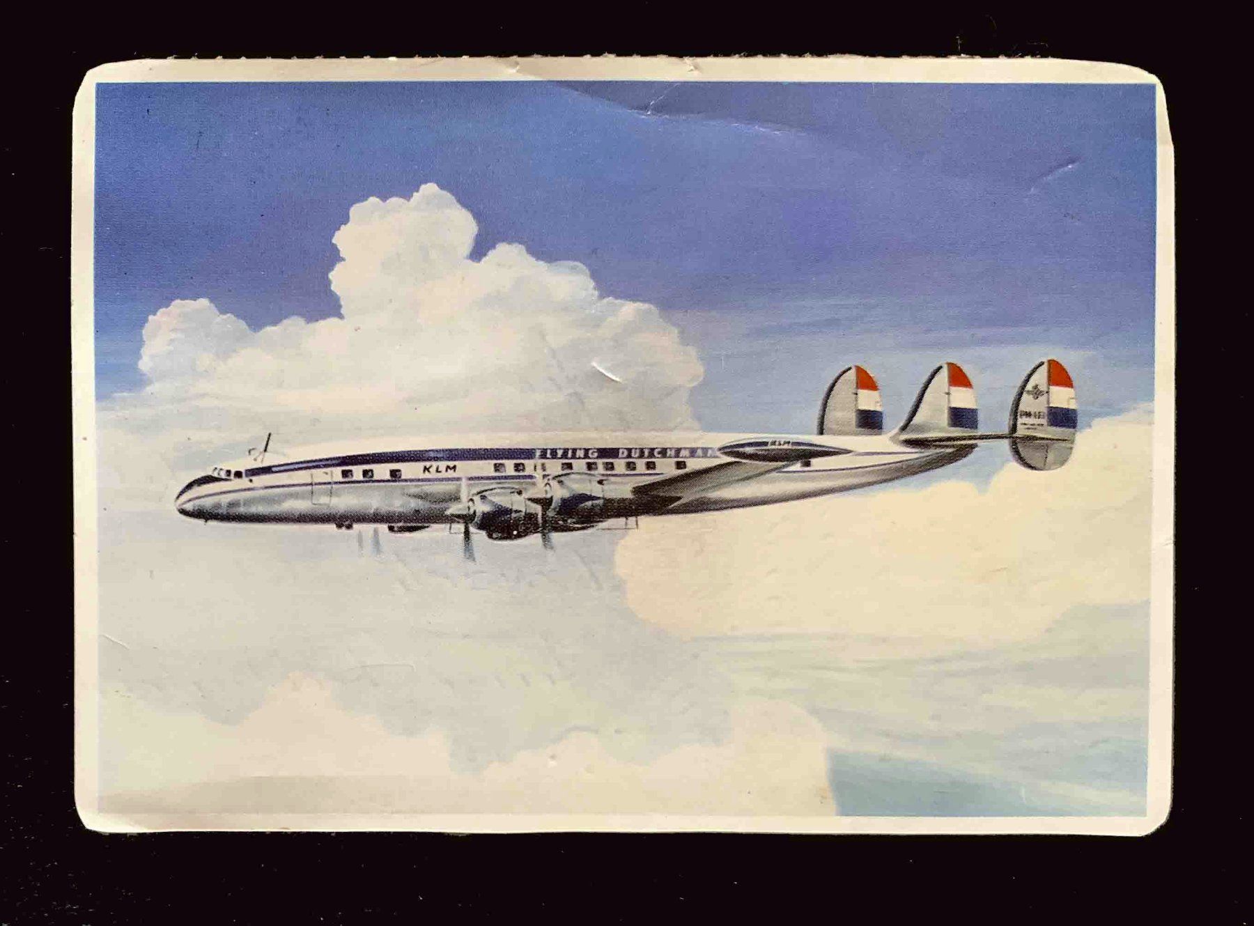 Ansichtskarten: KLM LOCKHEED SUPER CONSTELLATION L 1049 G Flying Dutchman – Gebraucht aus Goldau von artelier1