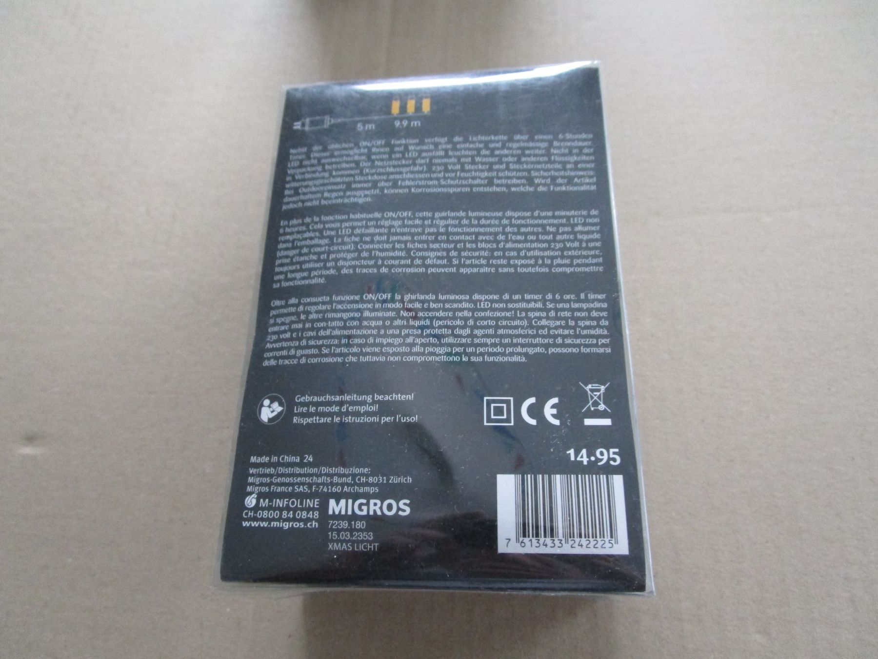 Migros Ghirlande e barre luminose: Lichterkette – Nuovo e nell'imballaggio originale da Grenchen venduto da Uhus15 3