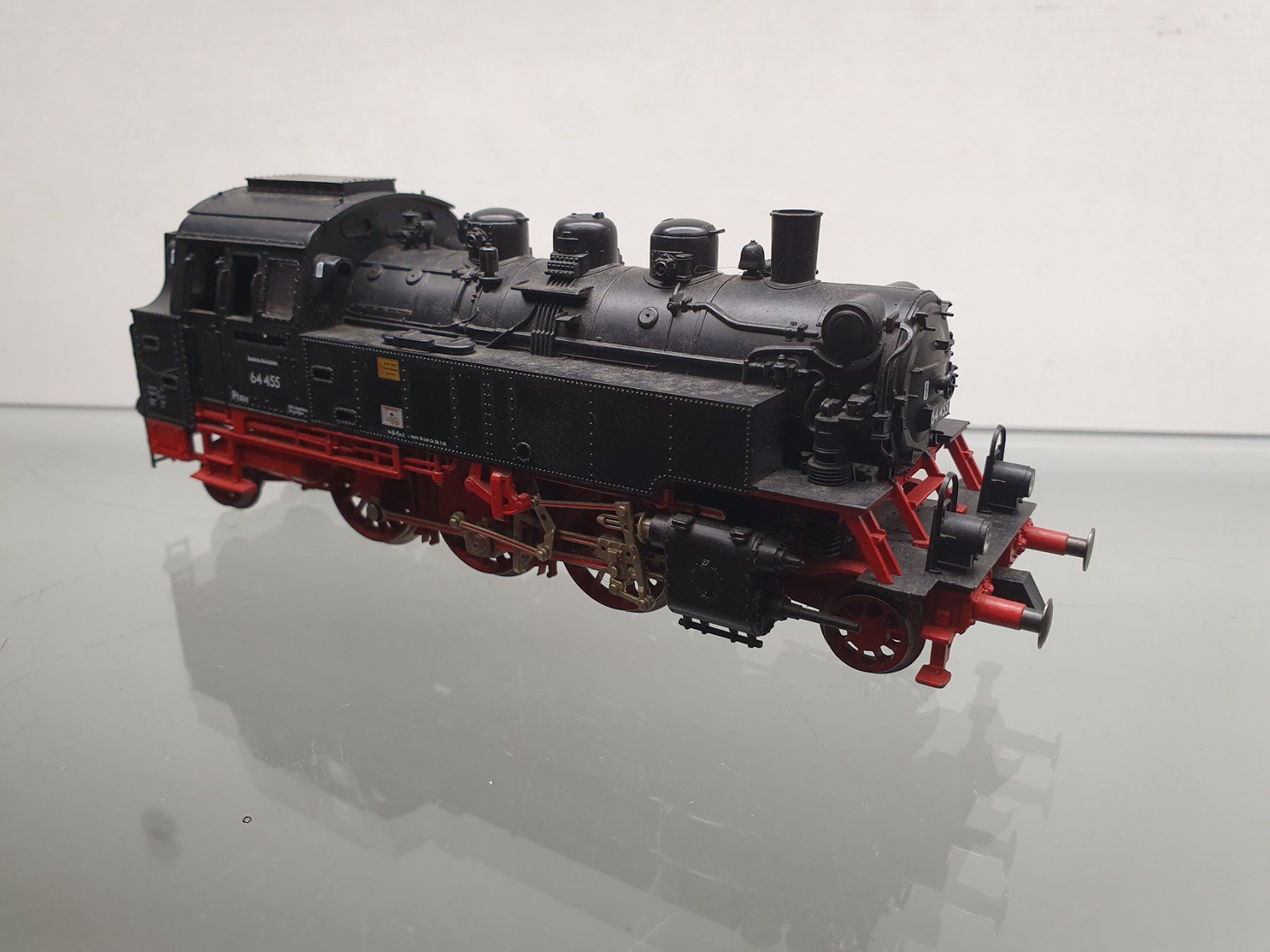 Fleischmann Modellini di ferrovie: FLEISCHMANN:DC: DR TENDERDAMPFLOK BR 64 – Usato da Biglen venduto da taunus82 4