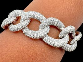 Brillanten 20.05ct Armband 18k WG Länge 20cm *S2420