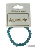 Echtstein Chakra Armband 8mm / Aquamarin