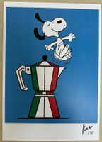 KeC: Snoopy “Time for a Bialetti Coffee“, signiert 2/15