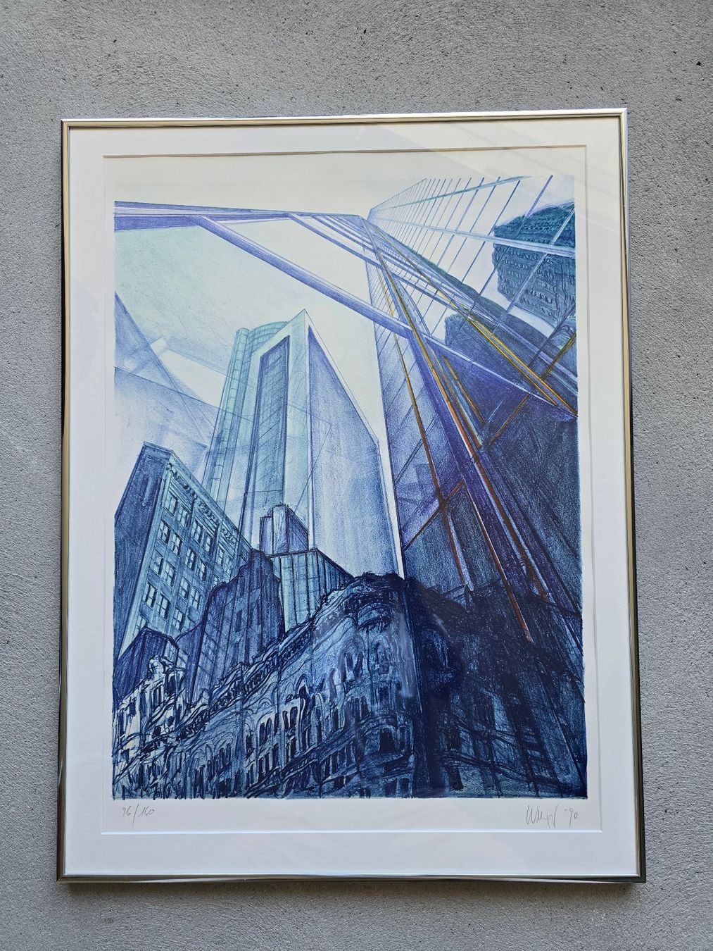 Grafica & Litografie: Original-Lithographie "Boston" Georges Wenger, 1990, sign- – Nuovo (secondo la descrizione) da Bern venduto da vintageartbern66